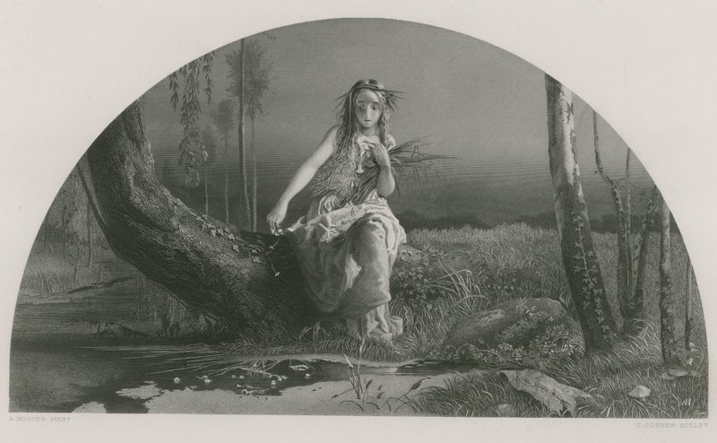 Ophelia, Hamlet av Arthur Hughes