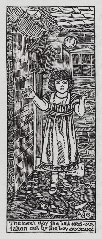 HC Andersen: De elskende (litho) av Arthur Joseph Gaskin