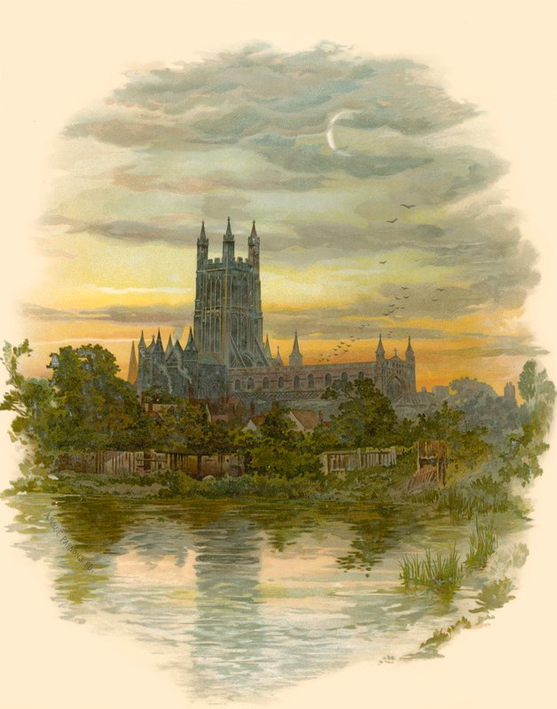 Gloucester Cathedral, Nordvest av Arthur Wilde Parsons
