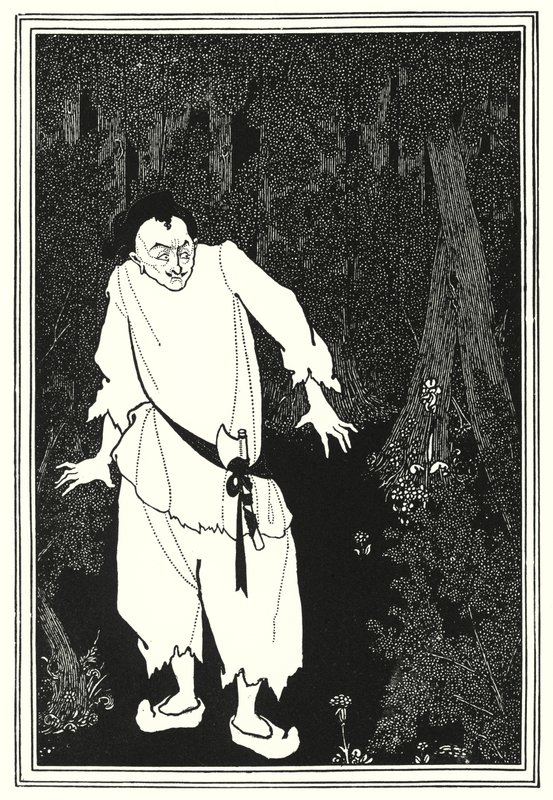 Ali Baba i skogen av Aubrey Beardsley