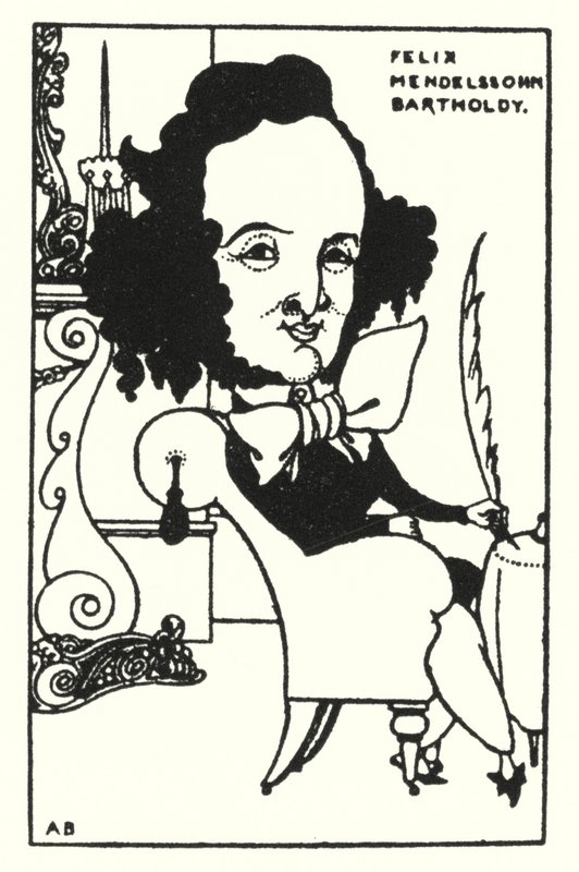Felix Mendelssohn Bartholdy av Aubrey Beardsley