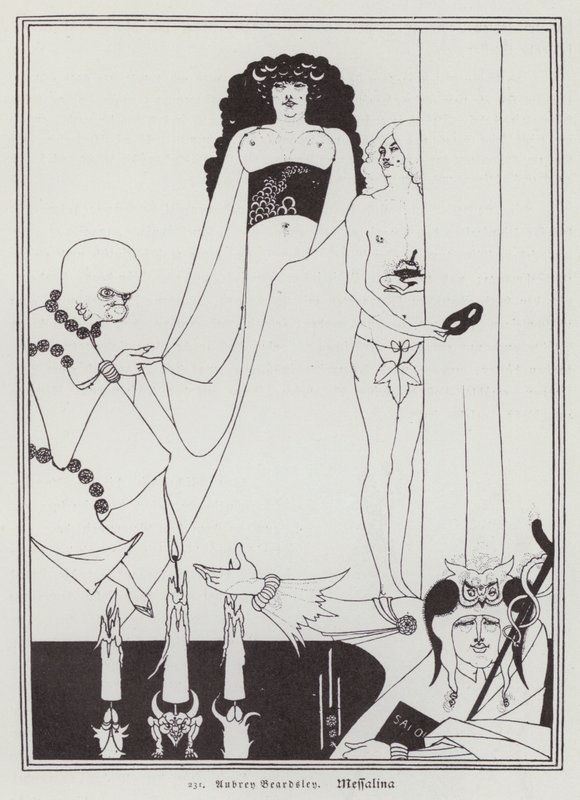 Messalina (medlemmer) av Aubrey (after) Beardsley