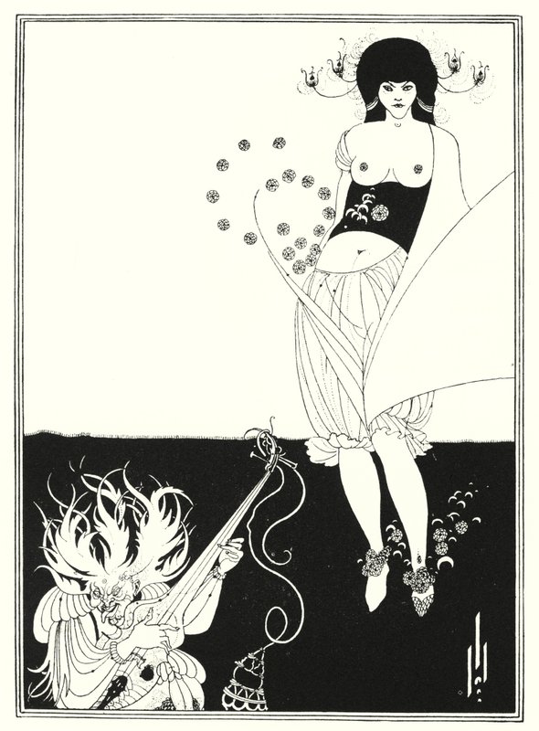 Magedansen (gravering) av Aubrey (after) Beardsley