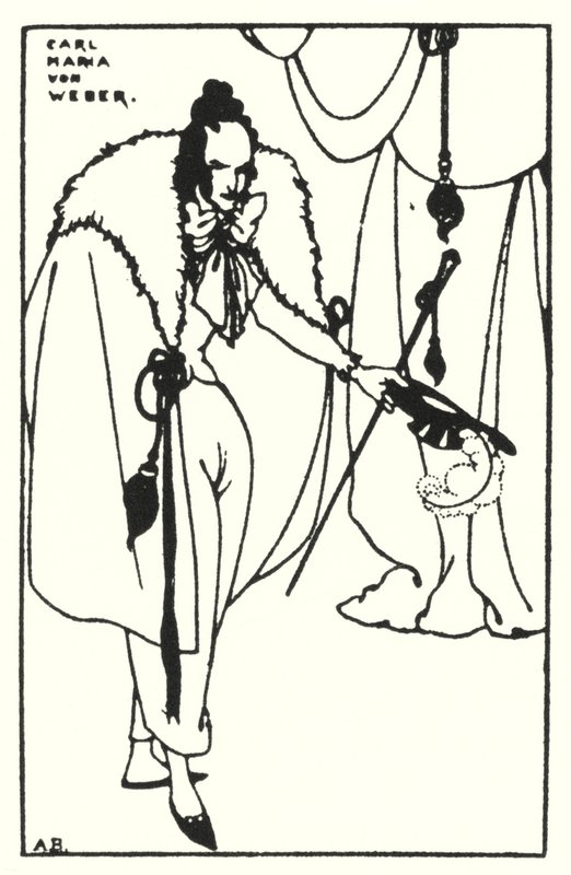 Carl Maria von Weber av Aubrey Beardsley