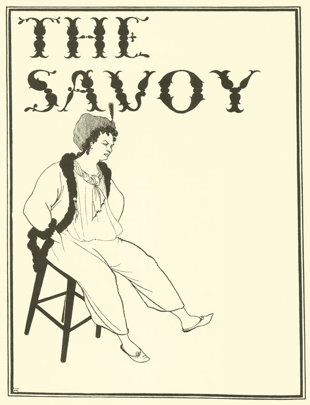 Omslagsdesign, The Savoy av Aubrey Beardsley