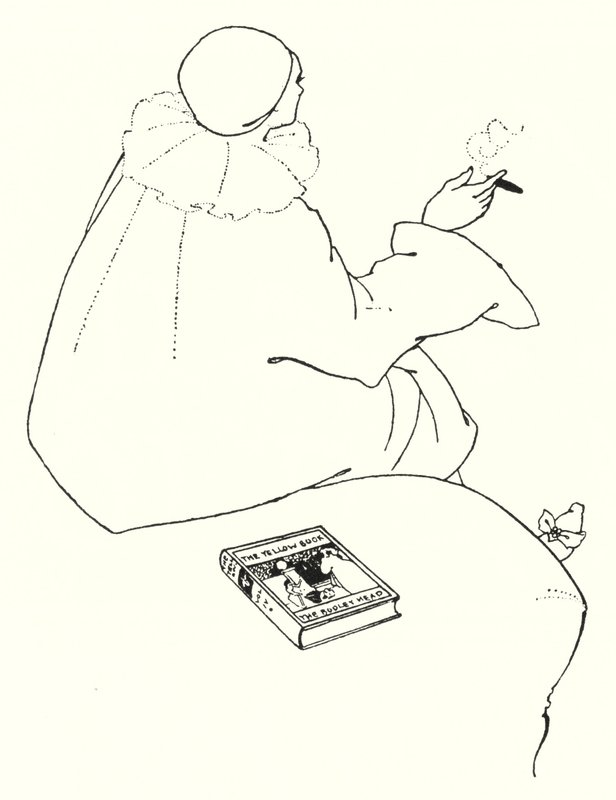 Design for et invitasjonskort av Aubrey Beardsley