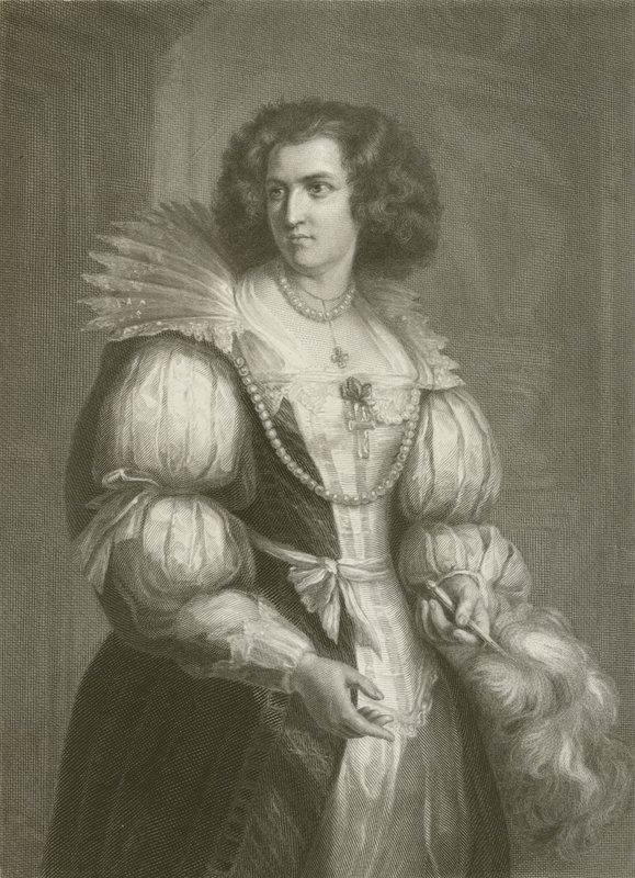 Grafin Terzky (gravering) av August Friedrich Pecht