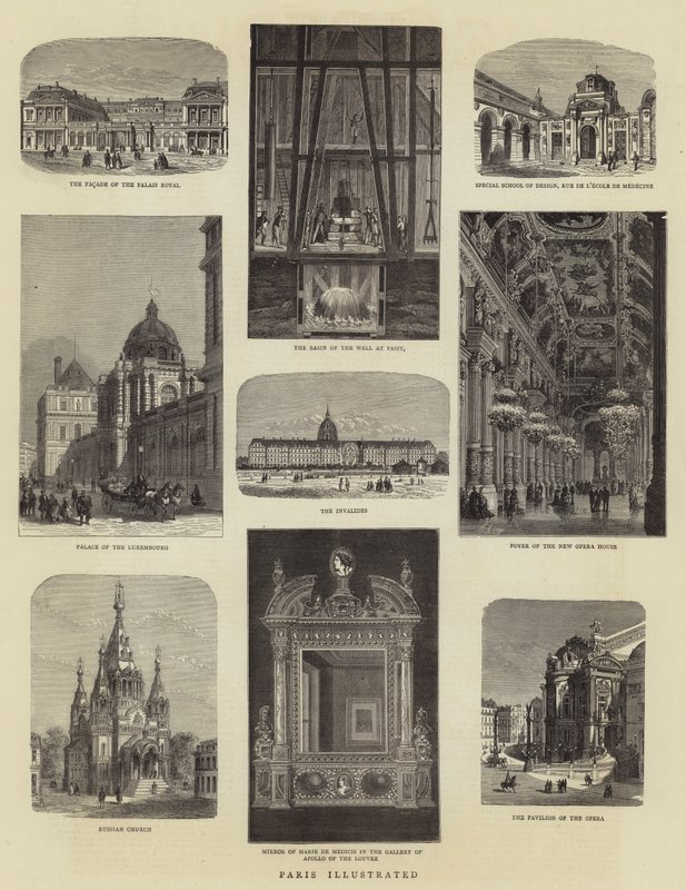 Paris illustrert av Auguste Victor Deroy