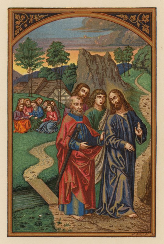Jesus gikk ut på Oljeberget (kromolitt) av Austrian School