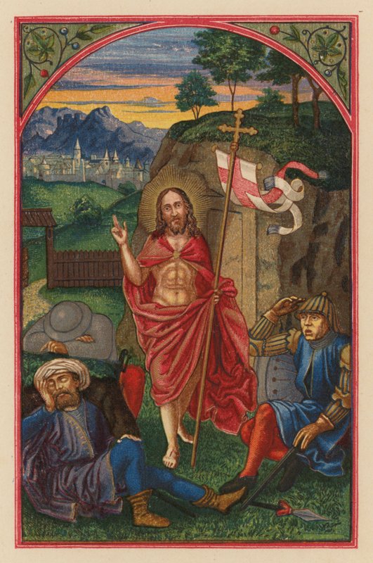 Resurrection D N J Chr (kromolitt) av Austrian School