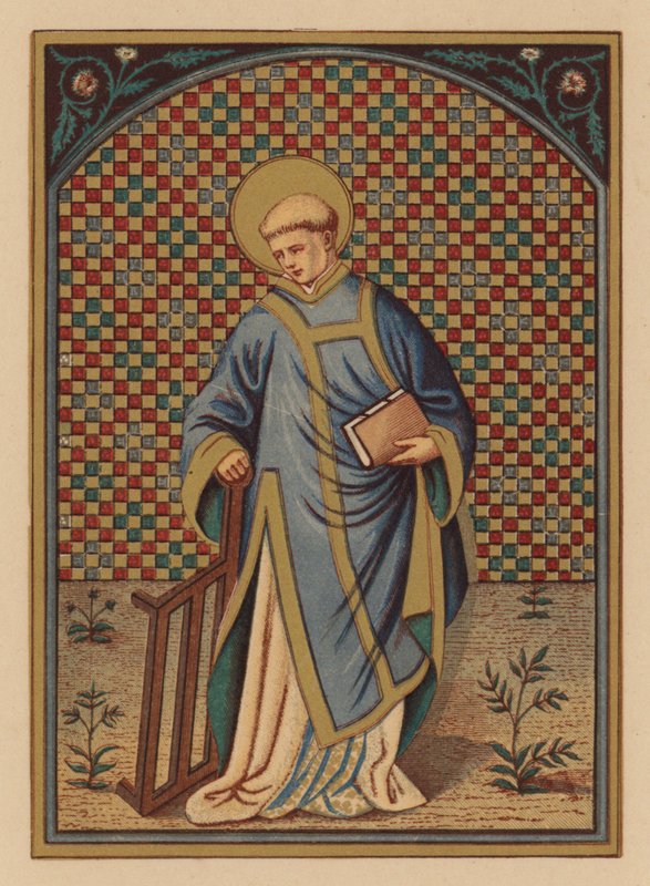 St Lawrence (chromolith) av Austrian School