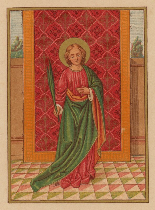 S Lucia (chromolitho) av Austrian School