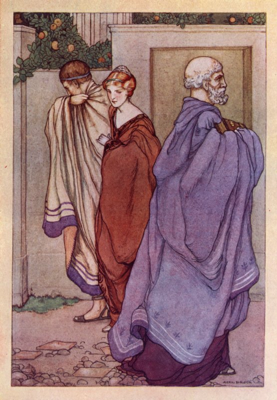 John Keats: Lamia (litho-farge) av Averil Mary Burleigh