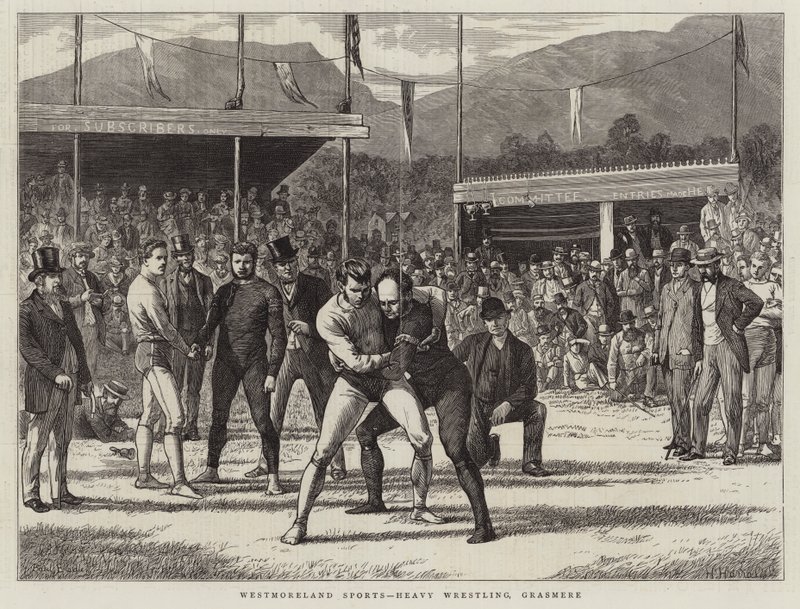 Westmoreland Sports, Heavy Wrestling, Grasmere av Basil Bradley