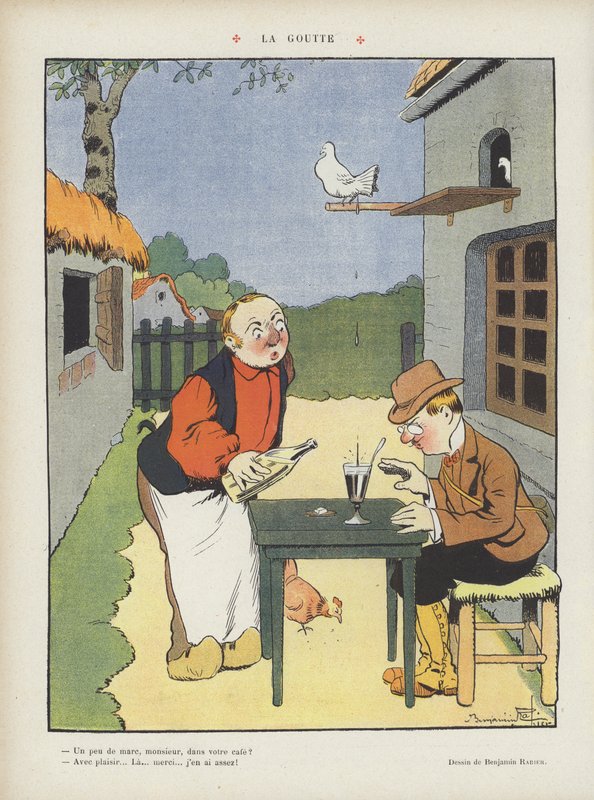 Illustrasjon for Le Rire av Benjamin Rabier