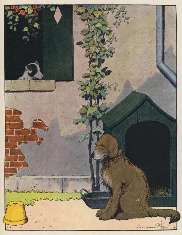 To hunder av Benjamin Rabier