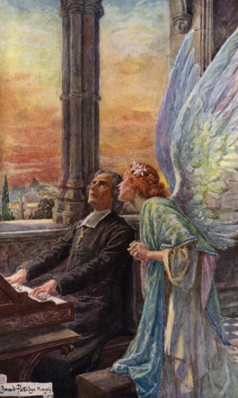 Scene fra Abt Vogler av Robert Browning av Bernard Partridge
