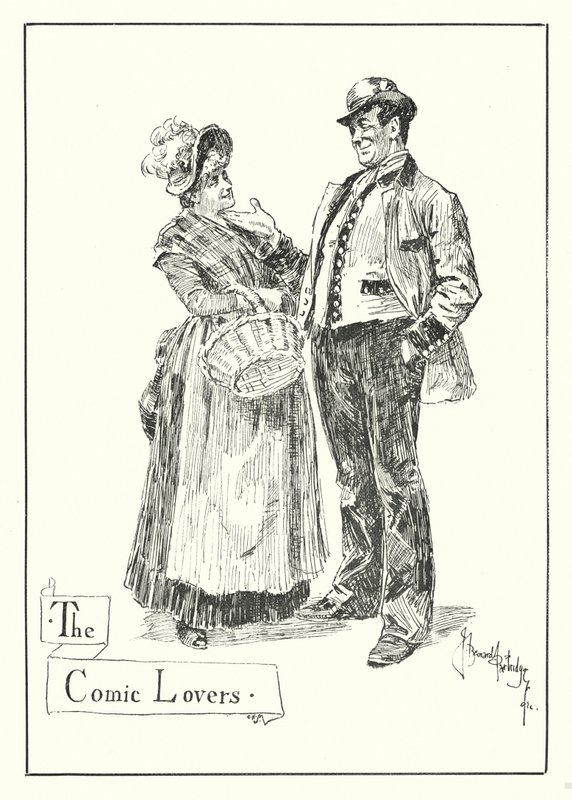 The Comic Lovers (gravering) av Bernard (after) Partridge