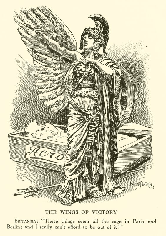 The Wings of Victory (gravering) av Bernard (after) Partridge