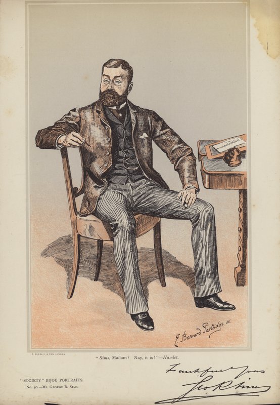 Mr George R Sims av Bernard Partridge