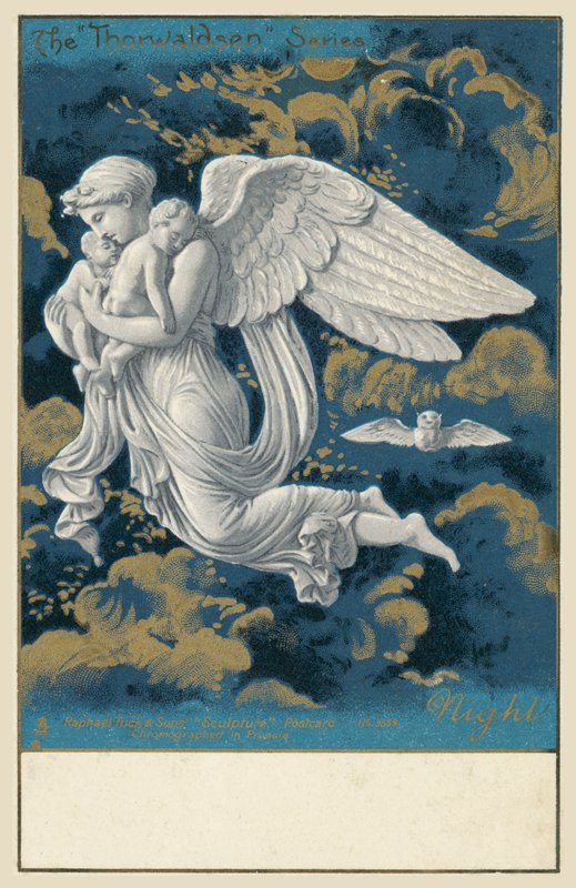 Night (colour litho) av Bertel (after) Thorvaldsen