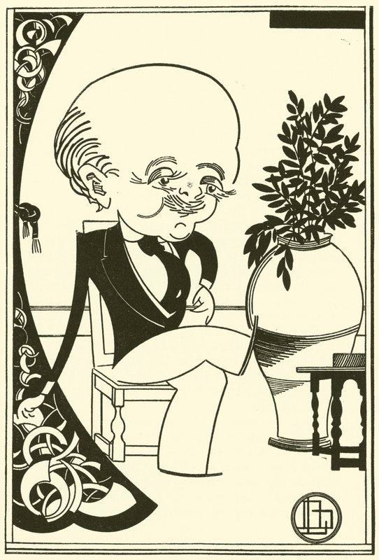 Max Beerbohm (litografi) av Bohun Lynch