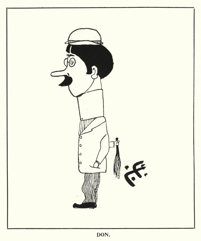 Oxford Quips: Don (litho) av Bohun Lynch