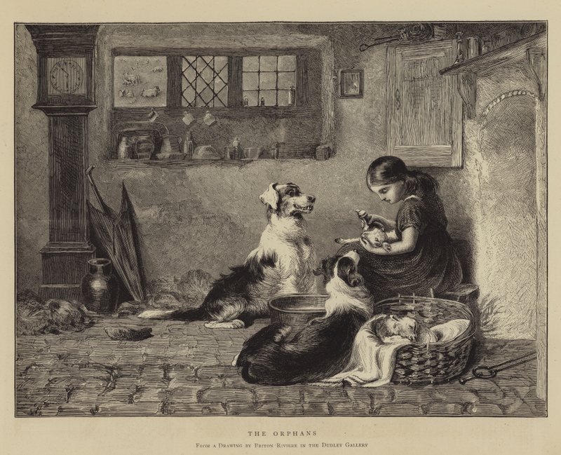 De foreldreløse av Briton Riviere