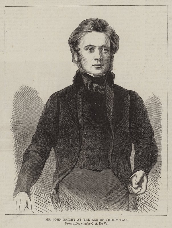 Mr John Bright i en alder av trettito av C. A. du Val and Co.