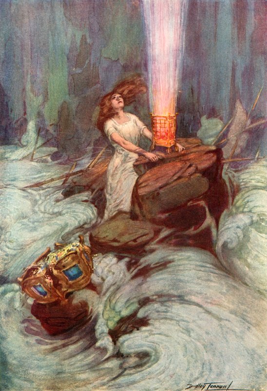 Faith (farge litho) av C. Dudley (after) Tennant