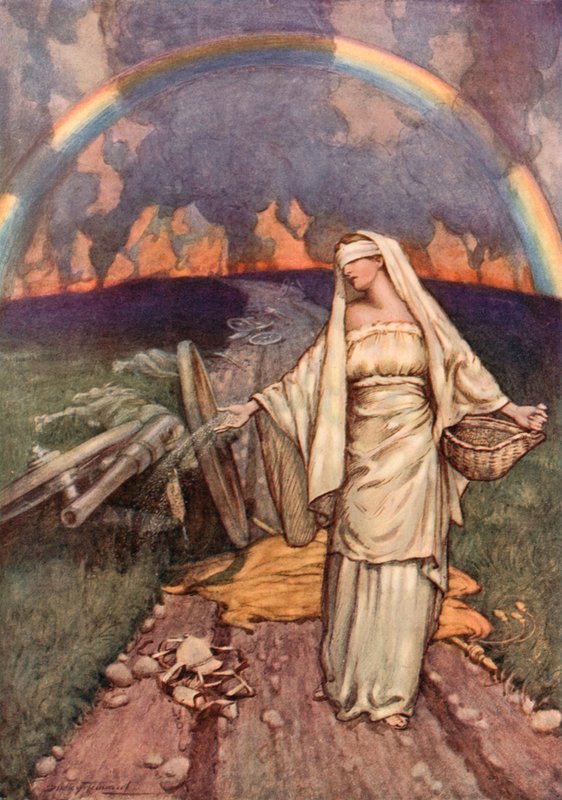 Krigssonetter (farge litho) av C. Dudley (after) Tennant
