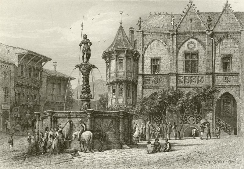 The Rathhaus, Hildesheim av Carl Friedrich Heinrich Werner