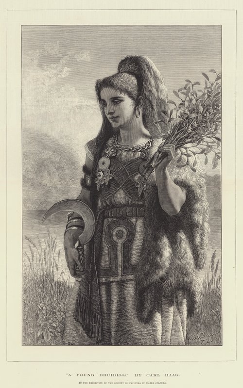 En ung druiinne av Carl Haag