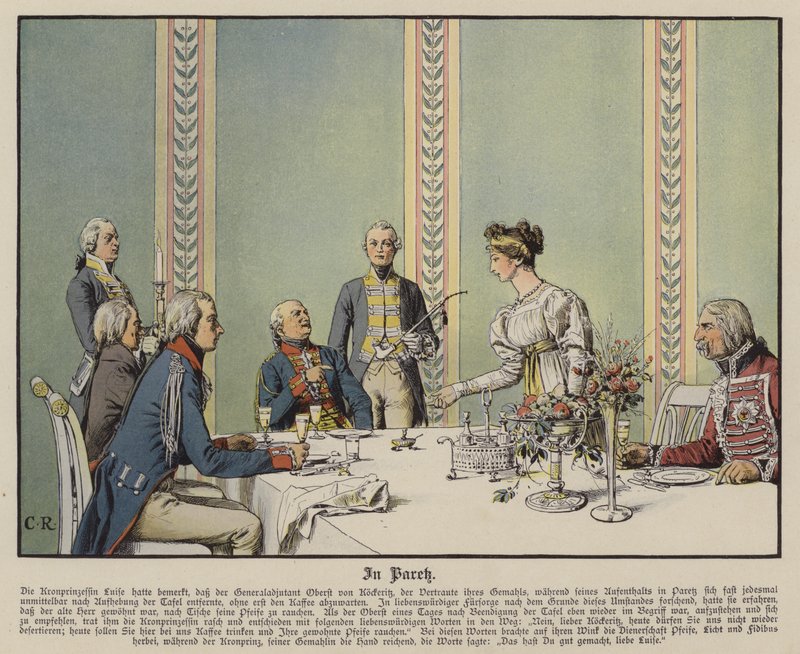 Hos Paretz (farge litho) av Carl Röchling