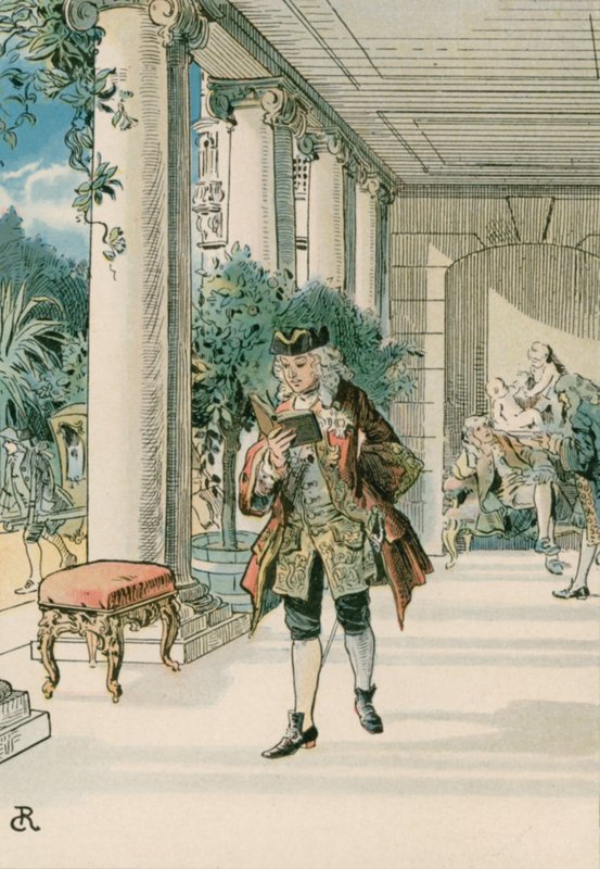 Fredrik den store (1712-1786) i Rheinberg av Carl Rohling