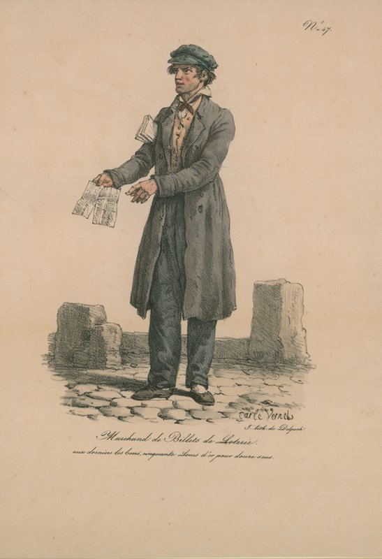 Lotteribillettforhandlere av Carle Vernet