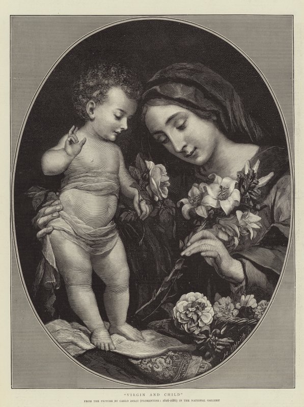 Jomfru og barn av Carlo Dolci