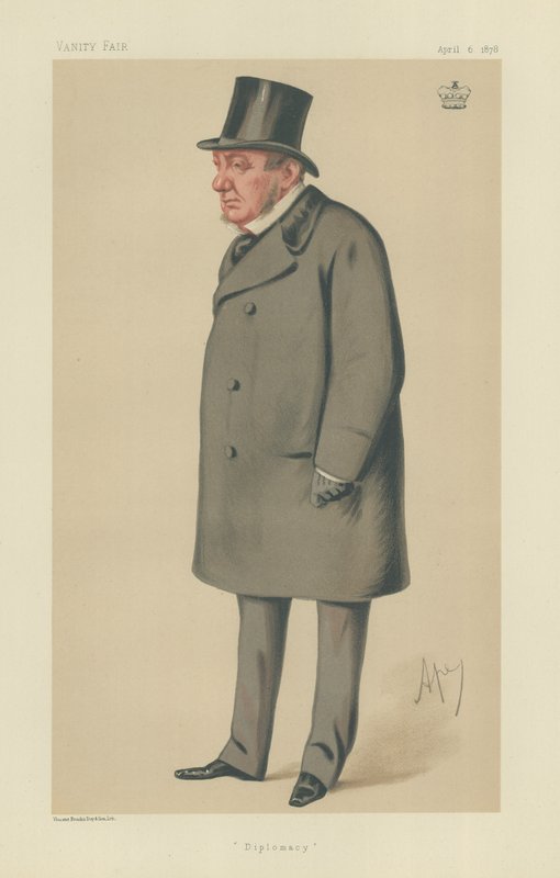 Lord Lyons (farge litho) av Carlo Pellegrini