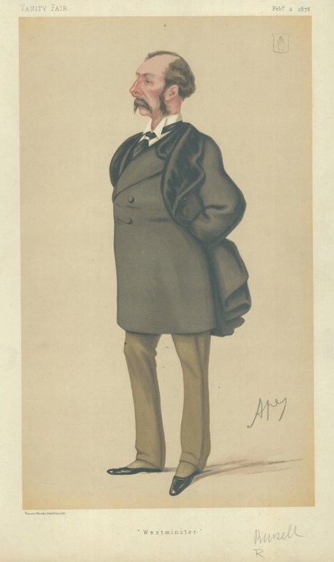 Sir Charles Russell (farge litho) av Carlo Pellegrini