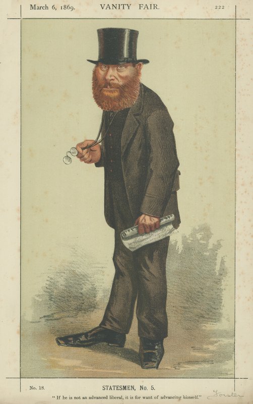 The Right Hon W E Forster av Carlo Pellegrini