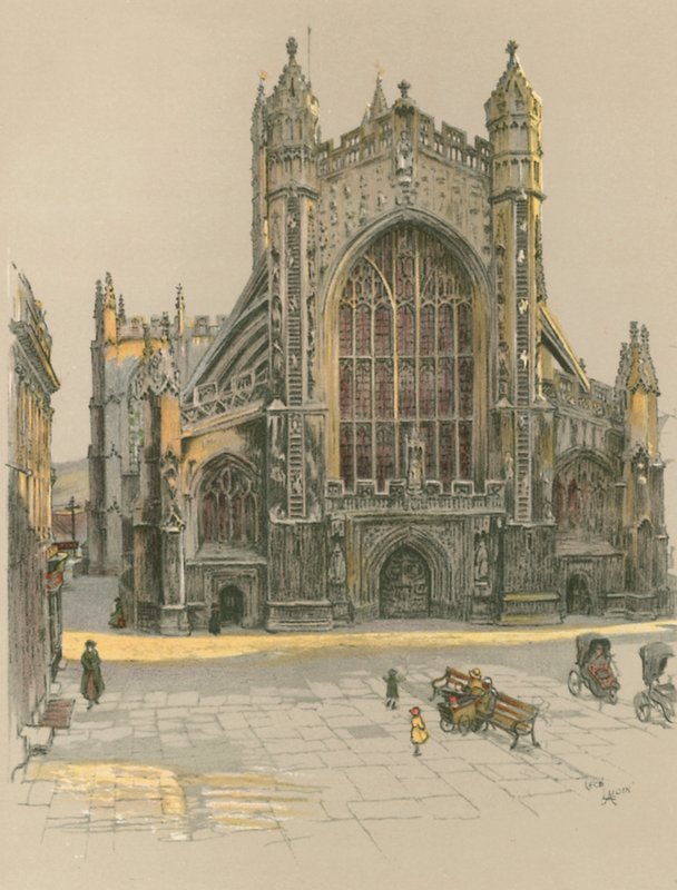 Bath Abbey av Cecil Charles Windsor Aldin