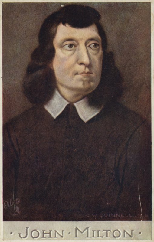 John Milton (1608-1674), engelsk poet av Cecil Watson Quinnell