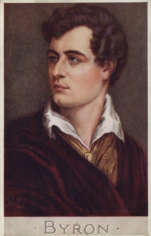Lord Byron (1788-1824), engelsk poet av Cecil Watson Quinnell