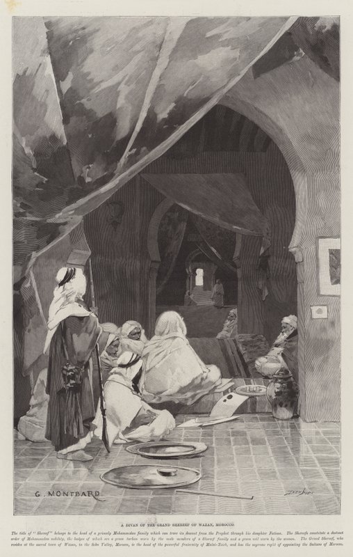 En Divan fra Grand Shereef i Wazan, Marokko av Charles Auguste Loye