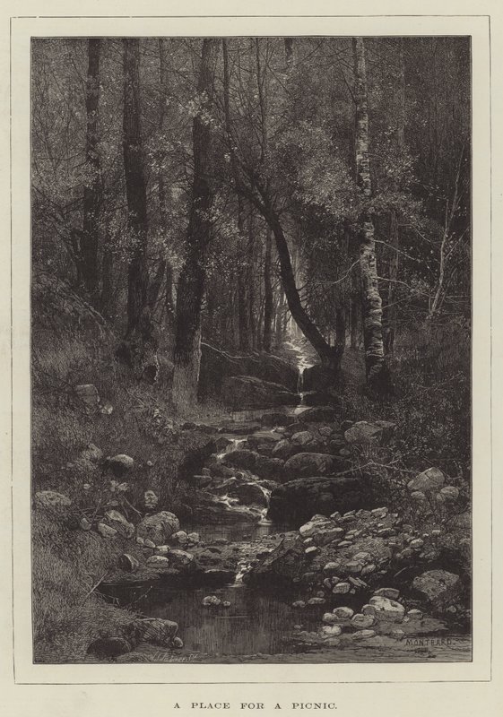 Et sted for en piknik av Charles Auguste Loye