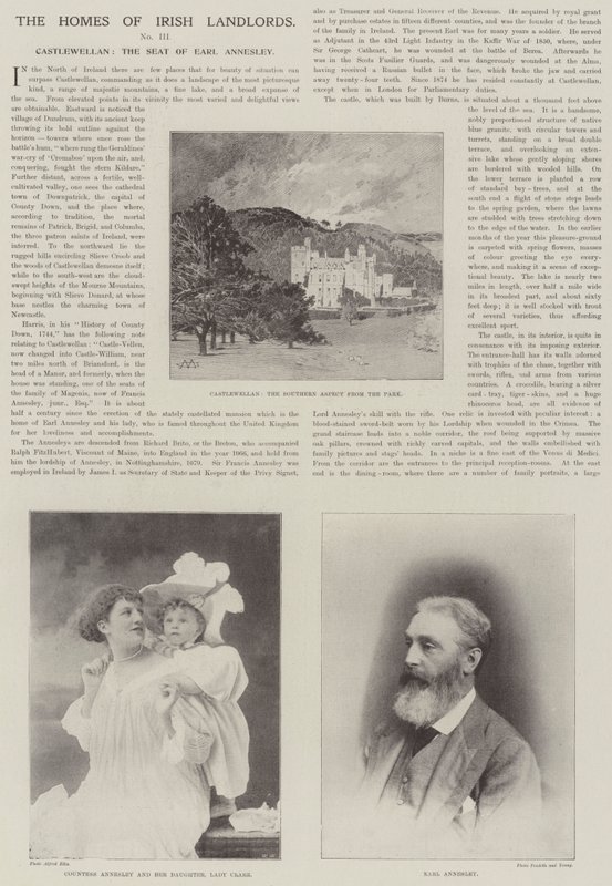 Castlewellan, setet til jarl Annesley av Charles Auguste Loye