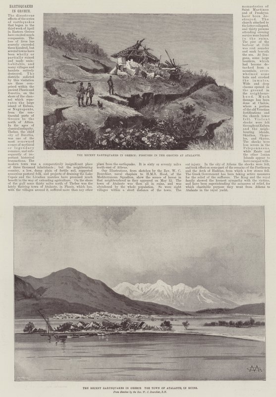 Jordskjelv i Hellas av Charles Auguste Loye
