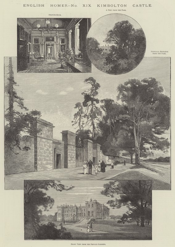 Kimbolton Castle av Charles Auguste Loye