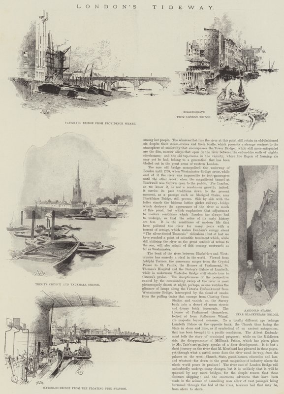 Londons Tideway av Charles Auguste Loye