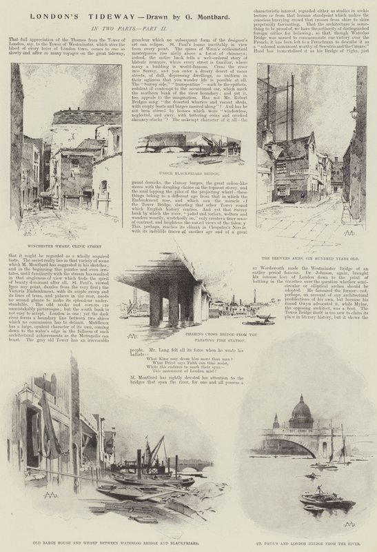 Londons Tideway av Charles Auguste Loye